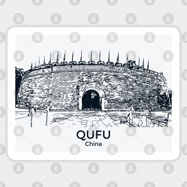 Qufu - China Sticker by Lakeric